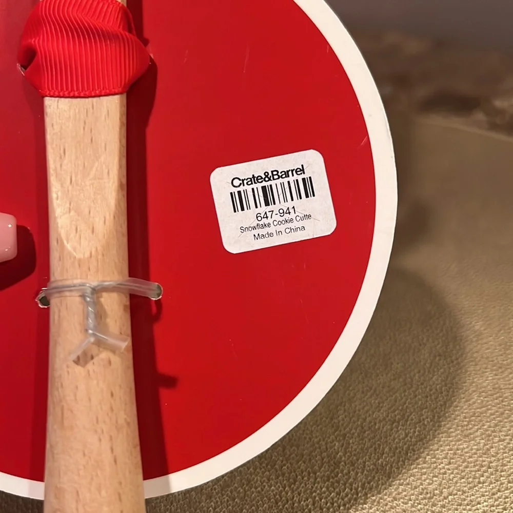 Crate & Barrel Snowflake Cookie Cutter and Spatula Set